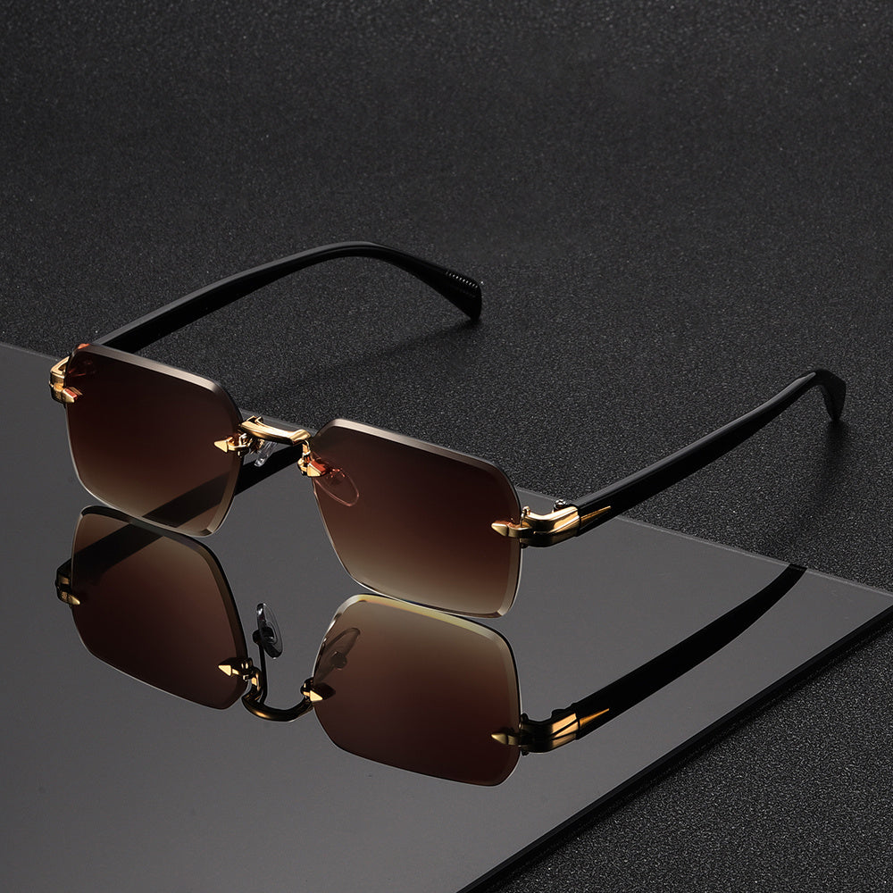 Amtn Club | Lunettes Carrées Sans Monture Homme Élégantes