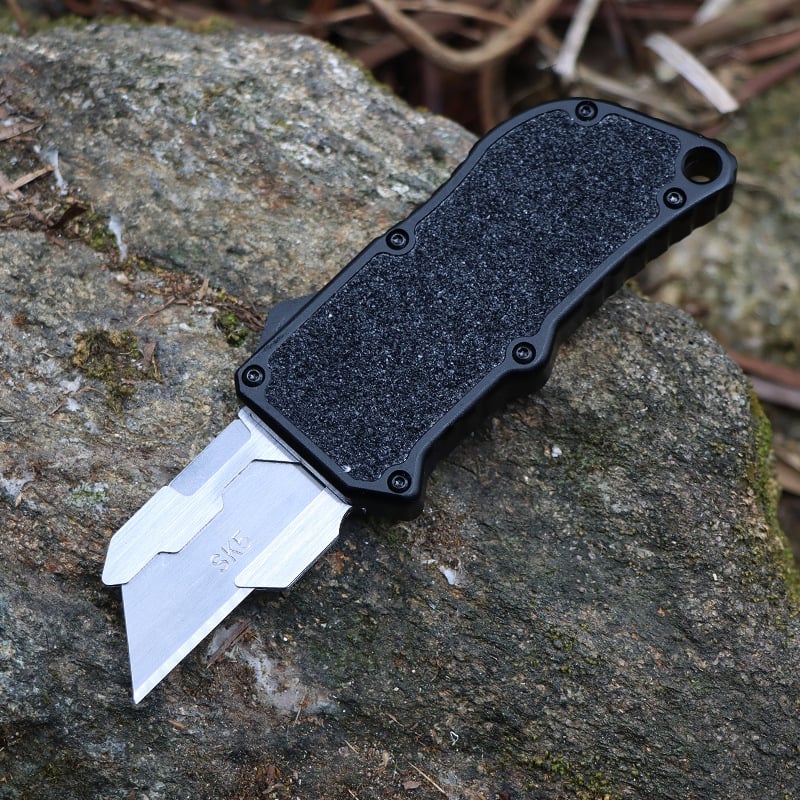 Amtn Club | AeroBlade Couteau Utilitaire de Précision en Aluminium Haute Performance – Cutter Professionnel Robuste et Ergonomique Polyvalent