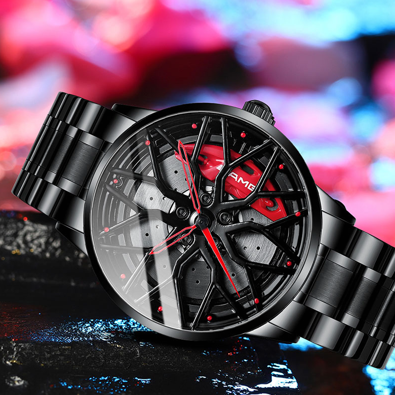Amtn Club | Montre-bracelet homme RaceVision – design voiture de course élégant, montre sportive au style luxe moderne