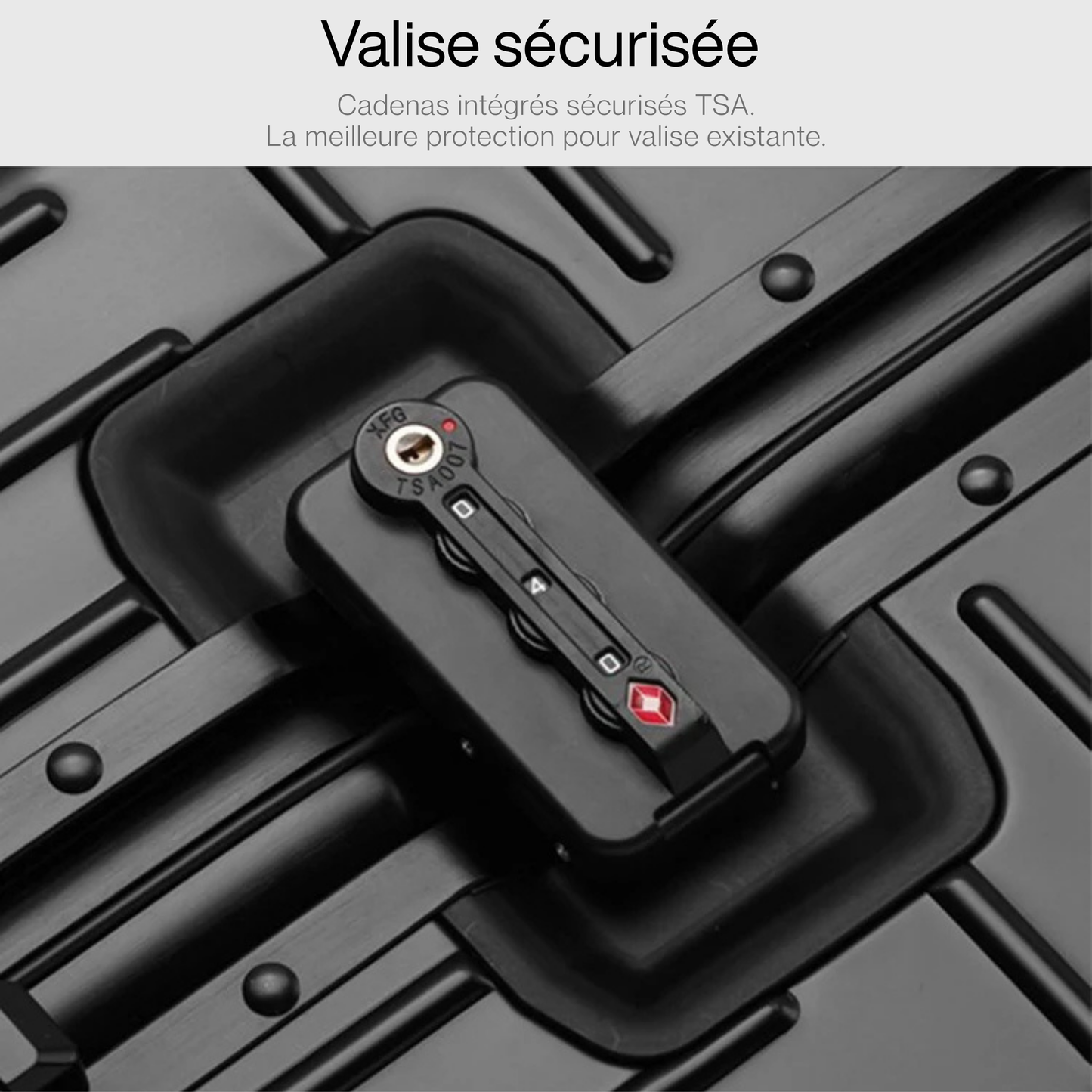 Amtn Club| Valise soute Premium | Coque Aluminium rigide, Fermeture sécurisée TSA, Grande Capacité, Roulettes pivotantes