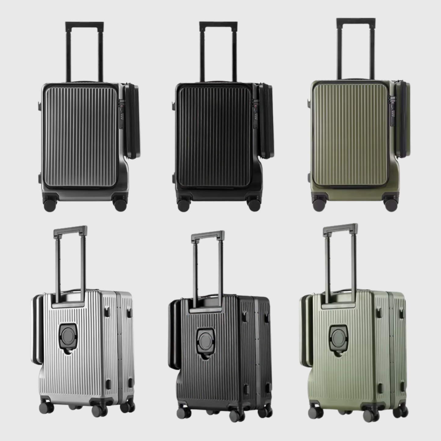 Amtn Club|Valise cabine Utility 2 | Coque rigide, Fermeture sécurisée TSA, Grande Capacité, Roulettes pivotantes