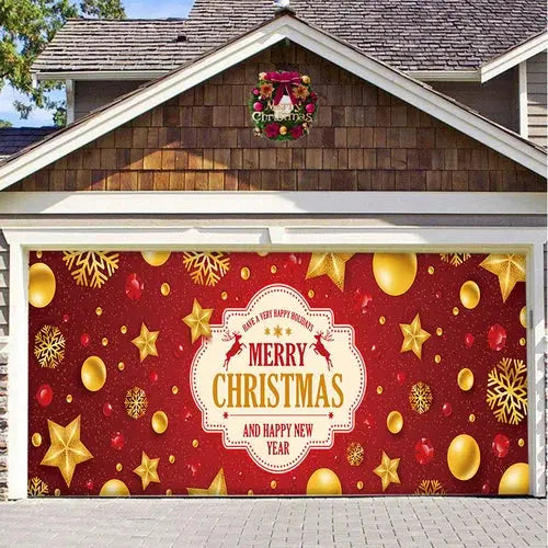 Amtn Club | Magie de Porte de Garage Festive Édition Noël – Décoration Murale et Extérieure Festive pour Ambiance de Fêtes