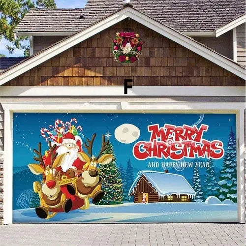 Amtn Club | Magie de Porte de Garage Festive Édition Noël – Décoration Murale et Extérieure Festive pour Ambiance de Fêtes