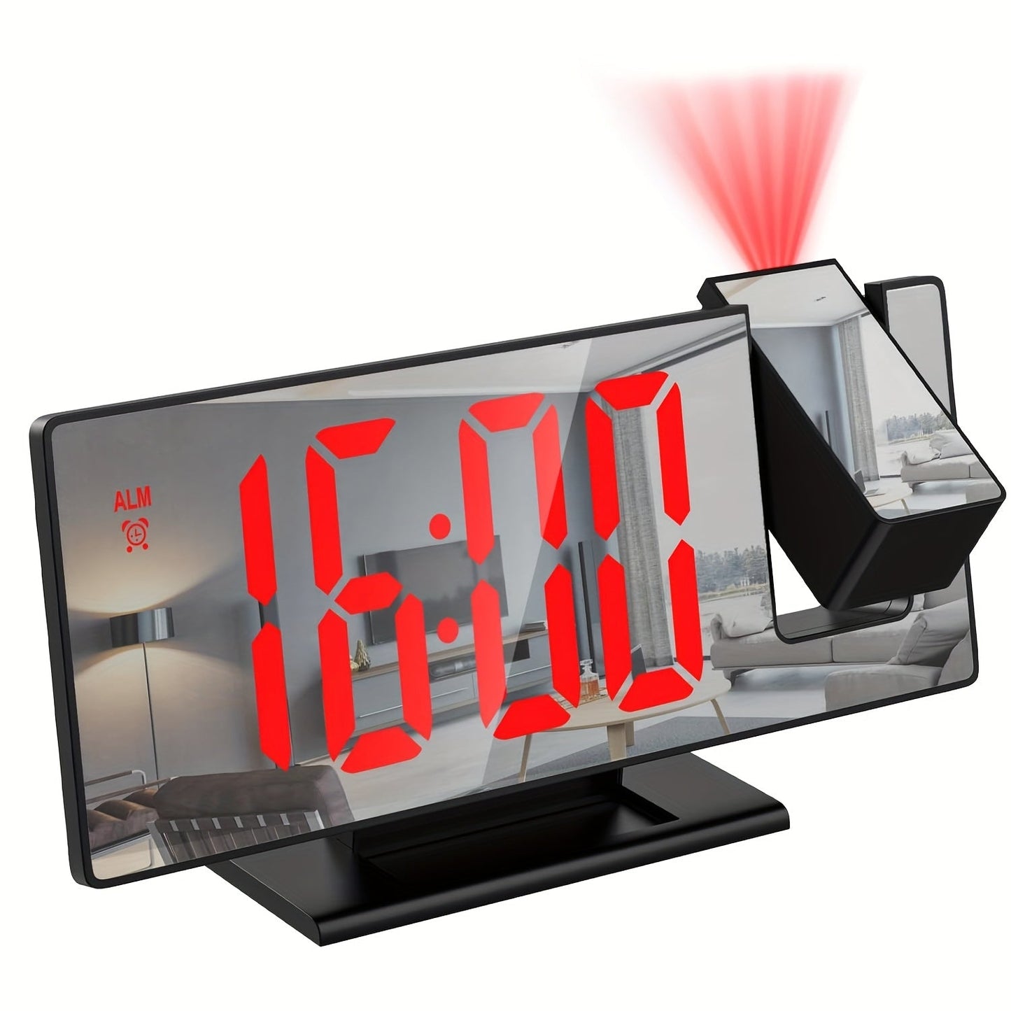 Amtn Club | Réveil LED avec Projection 180° & Fonction Snooze