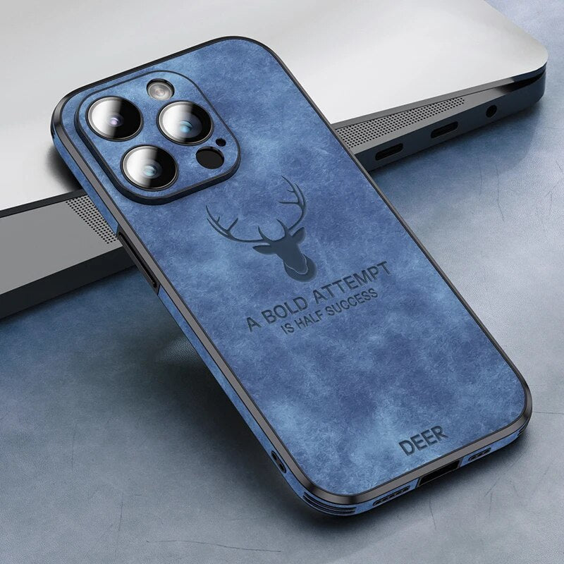Amtn Club | Coque iPhone Luxe en Cuir de Cerf – Veltro