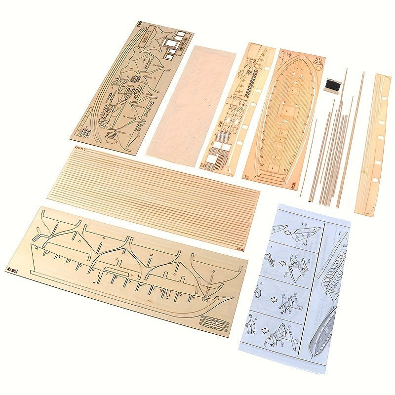 Amtn Club | Puzzle 3D Bateau à Voile en Bois Classique – Modèle Détaillé