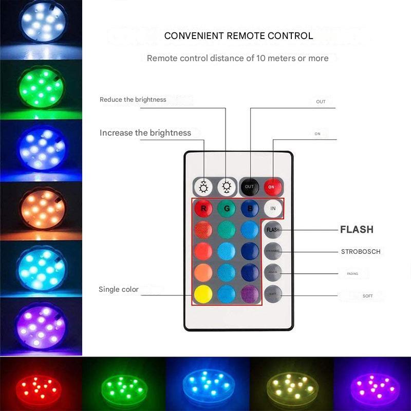 Amtn Club | Lampe LED Sous-Marine Étanche avec Télécommande – GlowRipple