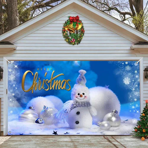Amtn Club | Magie de Porte de Garage Festive Édition Noël – Décoration Murale et Extérieure Festive pour Ambiance de Fêtes