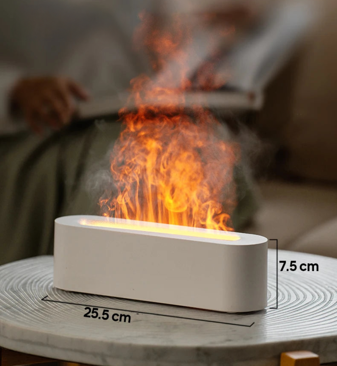 Amtn Club | Foyer LED Effet Flamme avec Diffusion de Parfum Relaxant – AuraFlame