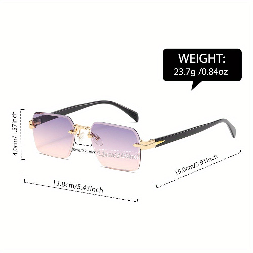 Amtn Club | Lunettes Carrées Sans Monture Homme Élégantes