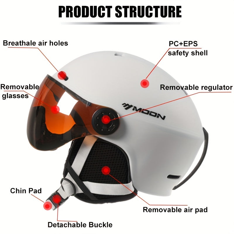 Amtn Club | Casque de Ski Haute Qualité Démontable – Sécurité & Confort Outdoor