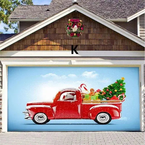 Amtn Club | Magie de Porte de Garage Festive Édition Noël – Décoration Murale et Extérieure Festive pour Ambiance de Fêtes