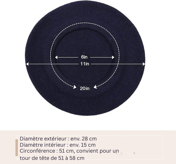 Amtn Club | Béret Français Classique en Laine – Evelyne