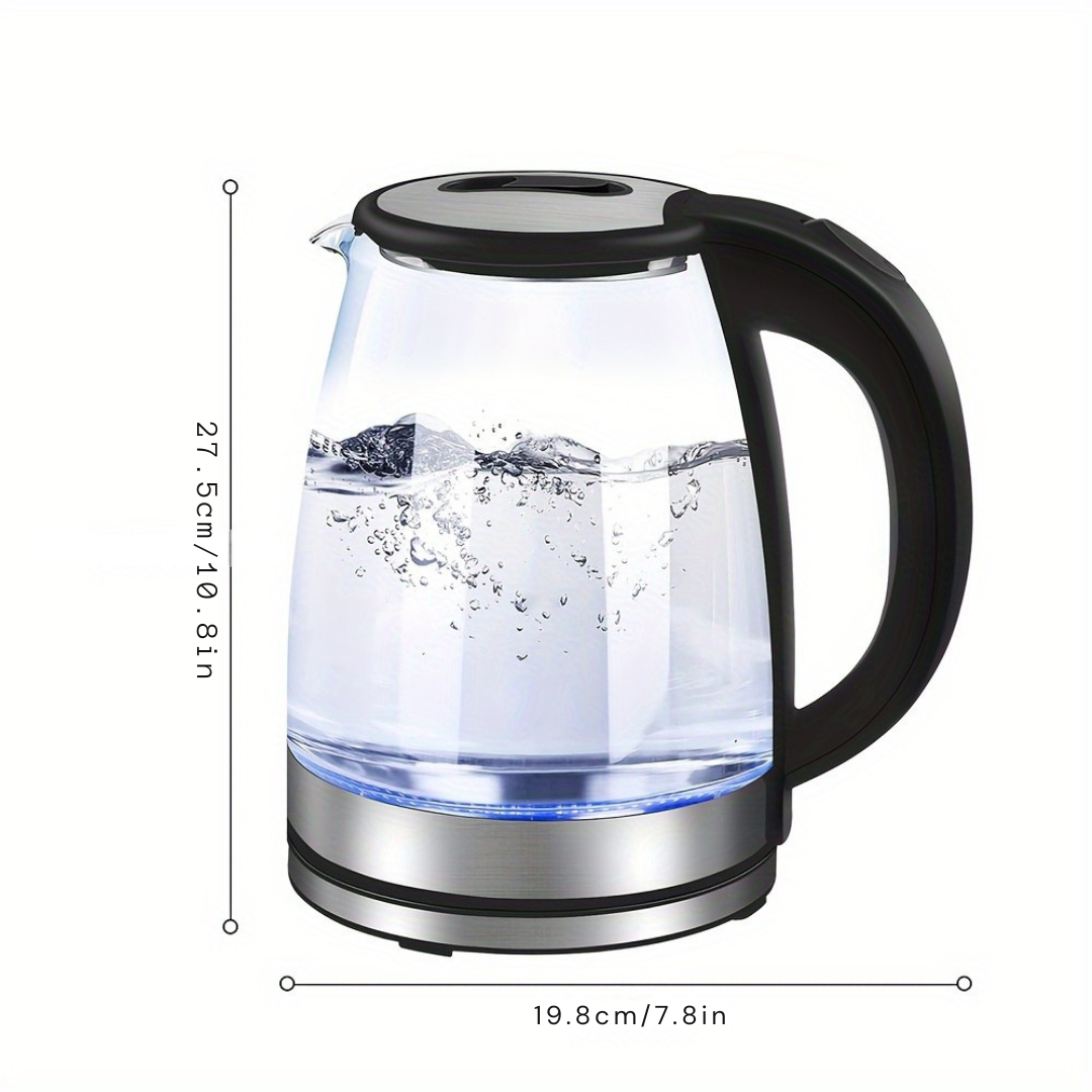 Amtn Club | Bouilloire Électrique en Verre LED 2L – AquaElegance