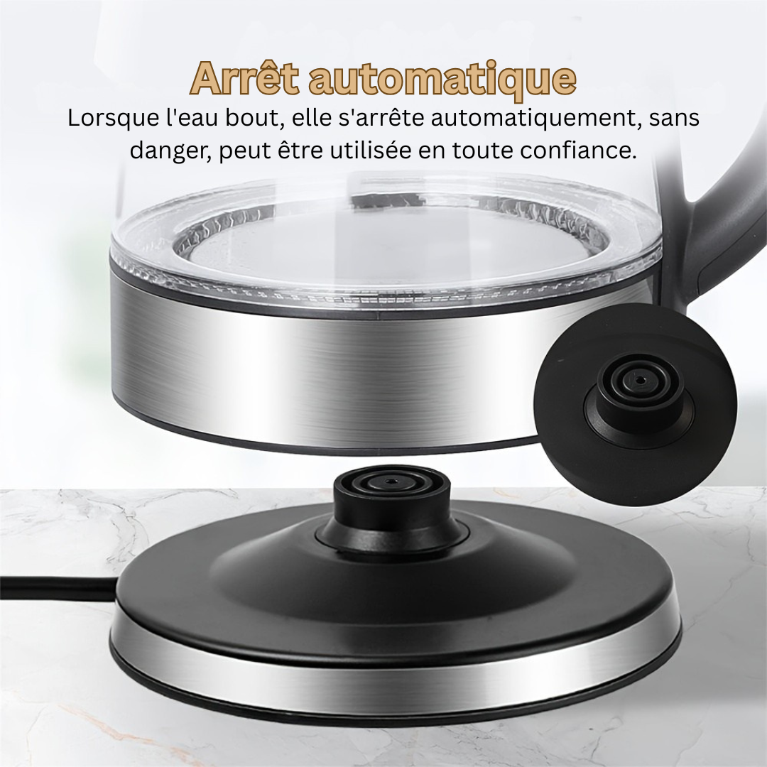 Amtn Club | Bouilloire Électrique en Verre LED 2L – AquaElegance