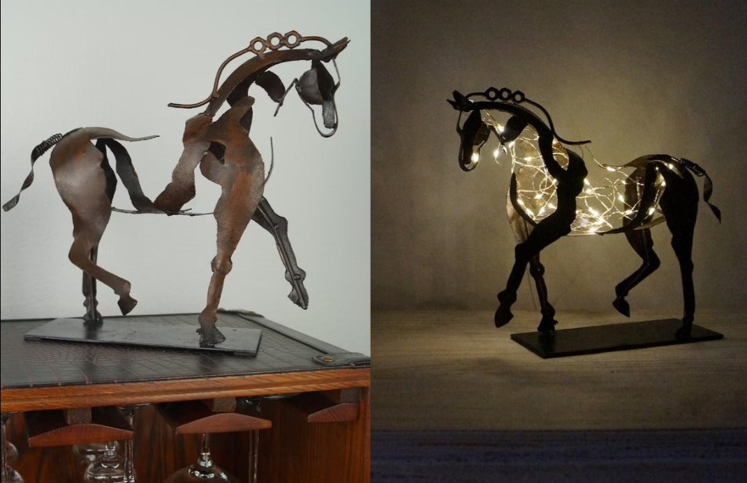 Amtn Club | Statue de Cheval Artisanale Décorative – Ferro