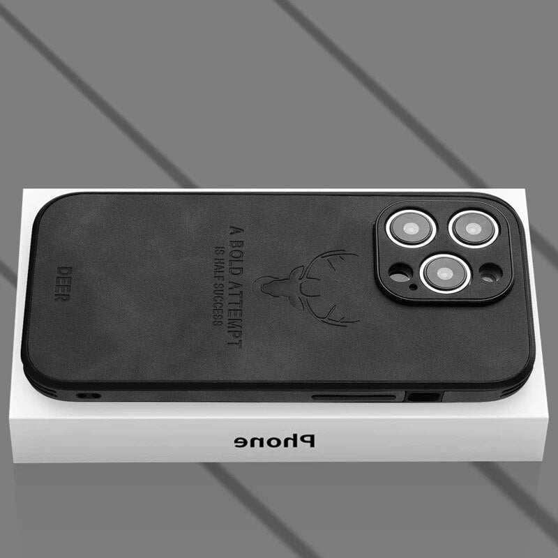 Amtn Club | Coque iPhone Luxe en Cuir de Cerf – Veltro
