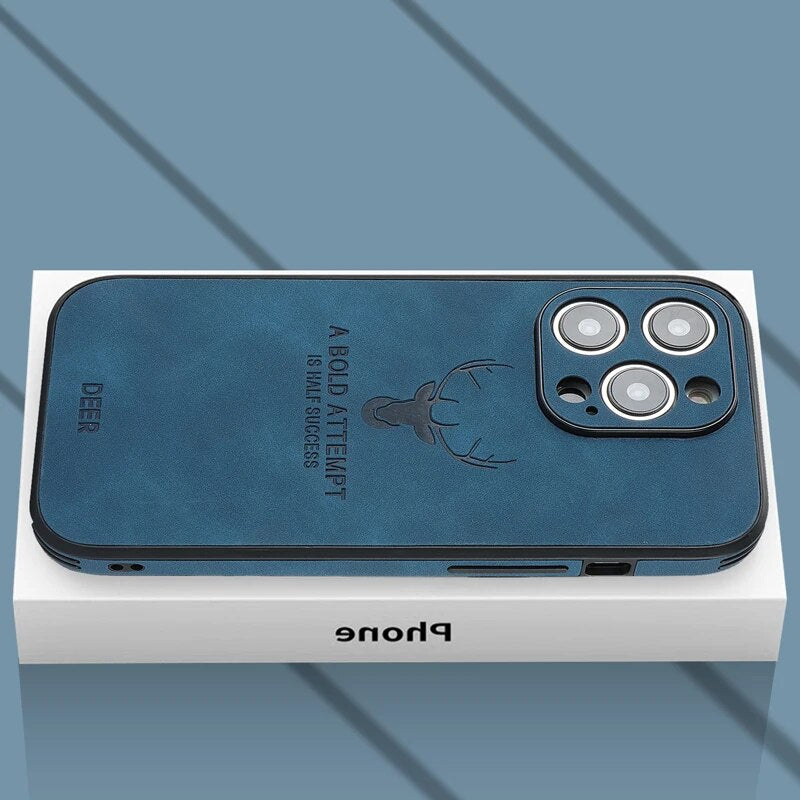 Amtn Club | Coque iPhone Luxe en Cuir de Cerf – Veltro