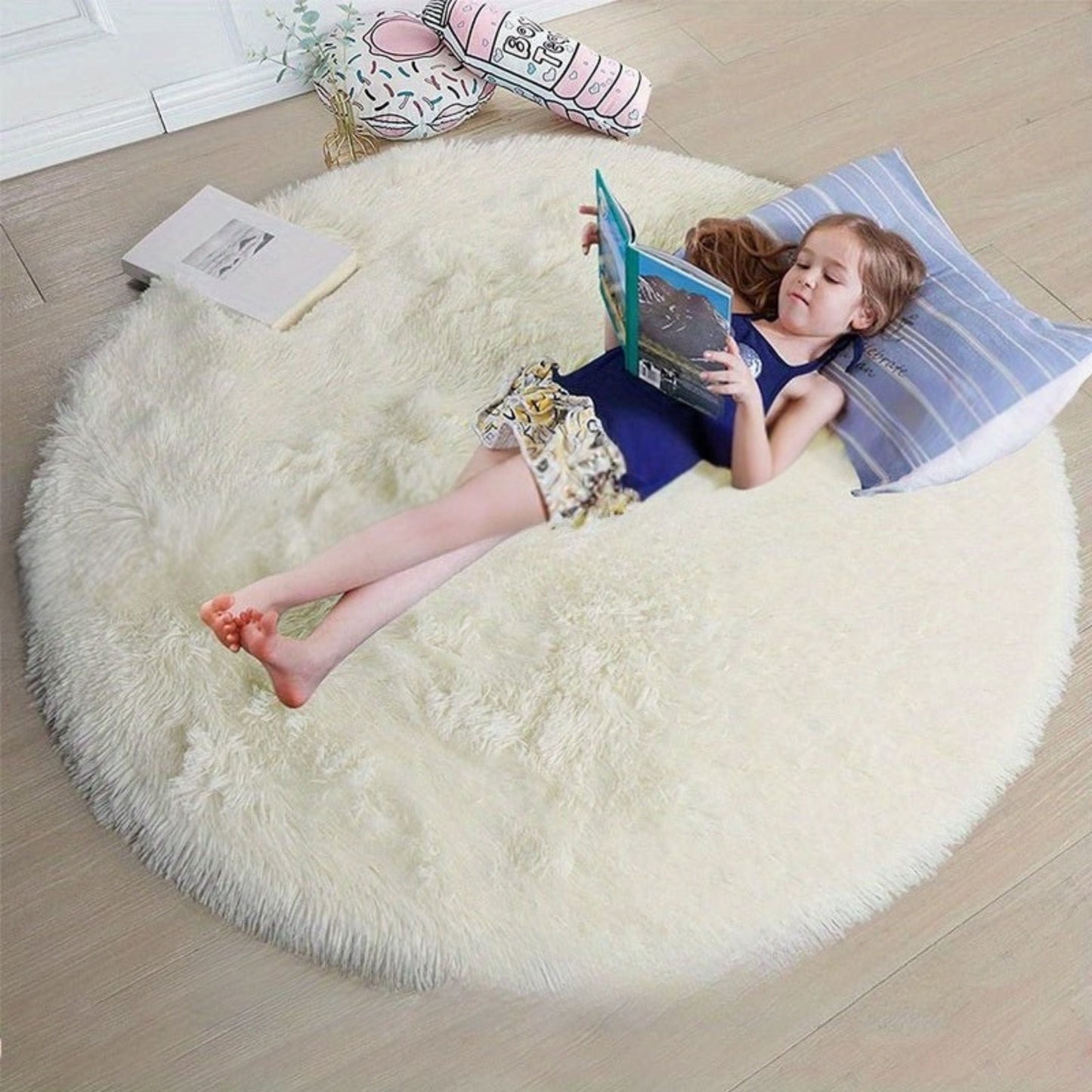 Amtn Club | Tapis Rond Fluffy Ultra Doux – Clouda