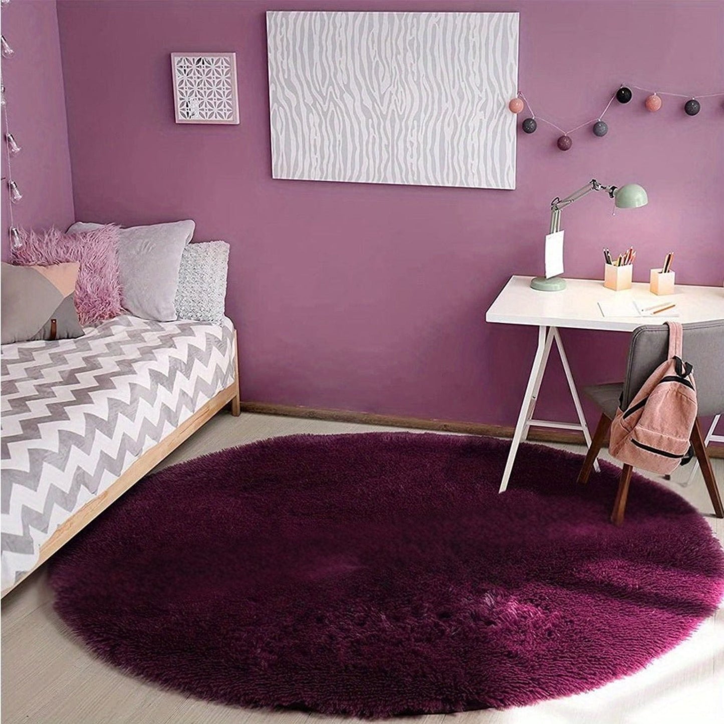 Amtn Club | Tapis Rond Fluffy Ultra Doux – Clouda