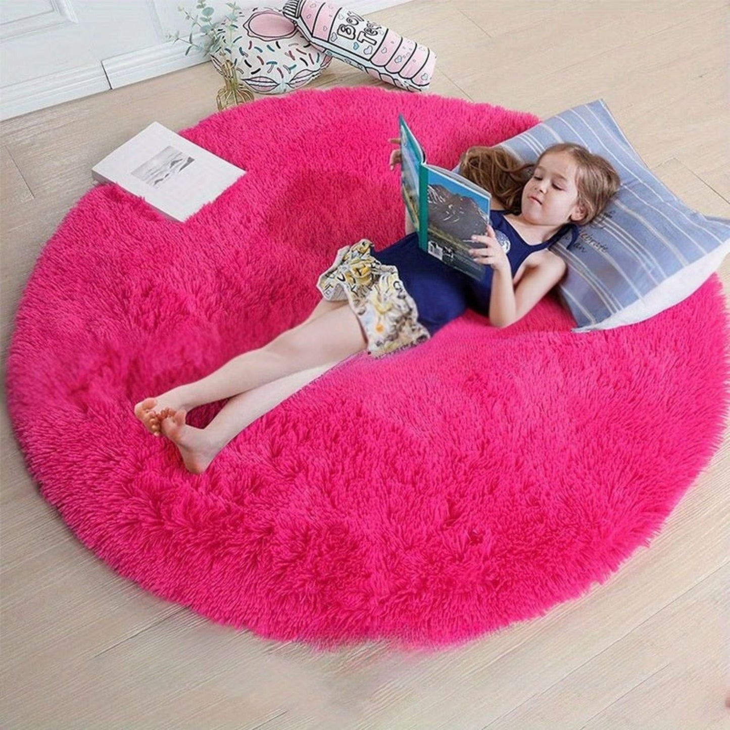 Amtn Club | Tapis Rond Fluffy Ultra Doux – Clouda