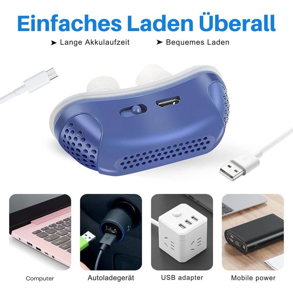 Amtn Club | Appareil CPAP compact MICROBREATH contre le ronflement et l’apnée du sommeil