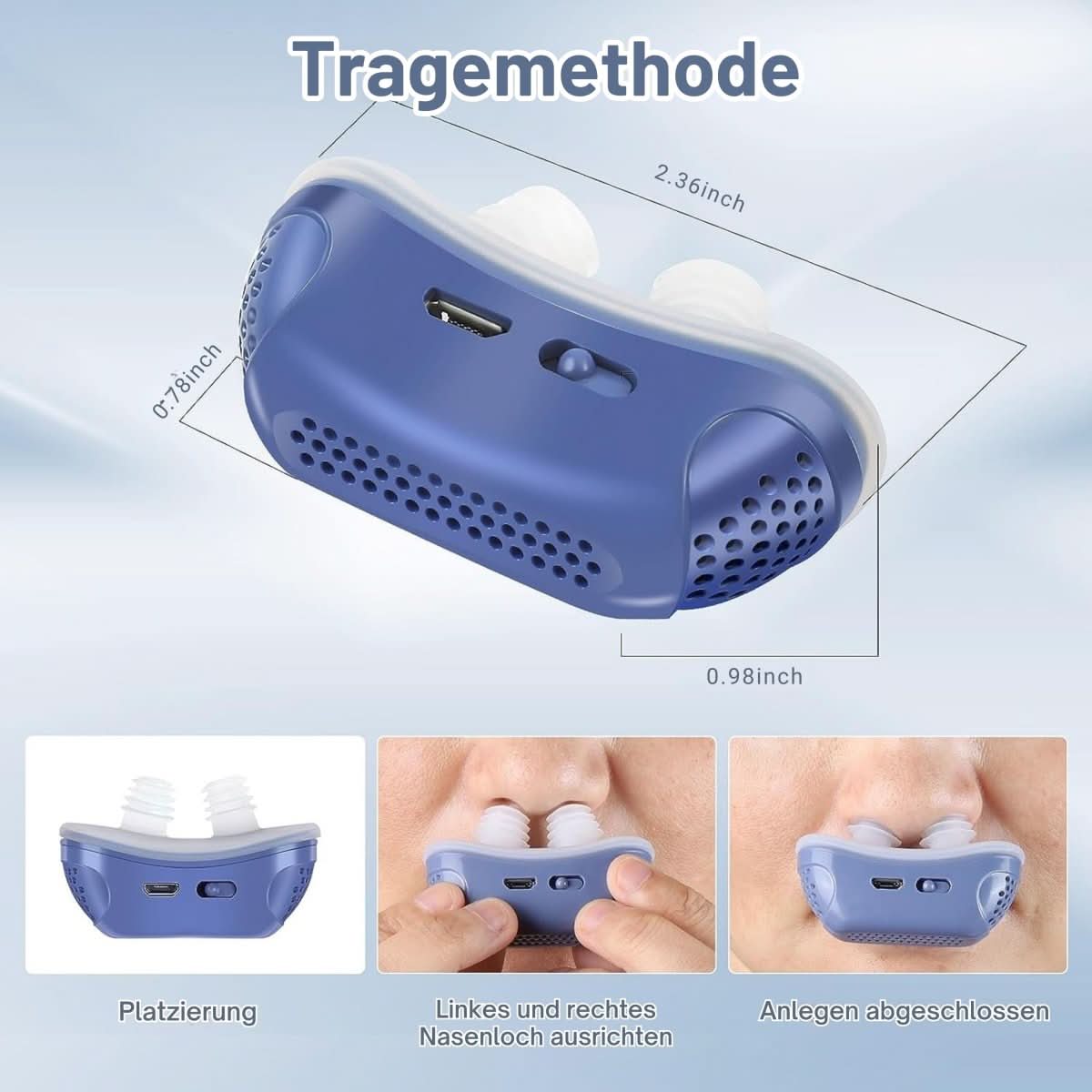 Amtn Club | Appareil CPAP compact MICROBREATH contre le ronflement et l’apnée du sommeil
