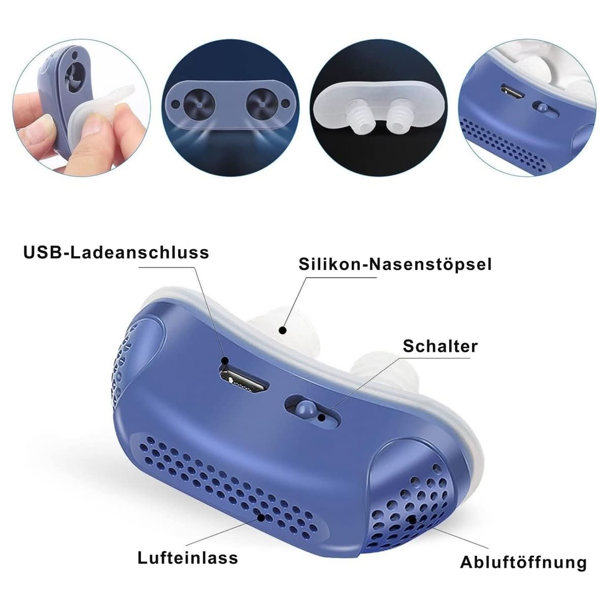 Amtn Club | Appareil CPAP compact MICROBREATH contre le ronflement et l’apnée du sommeil