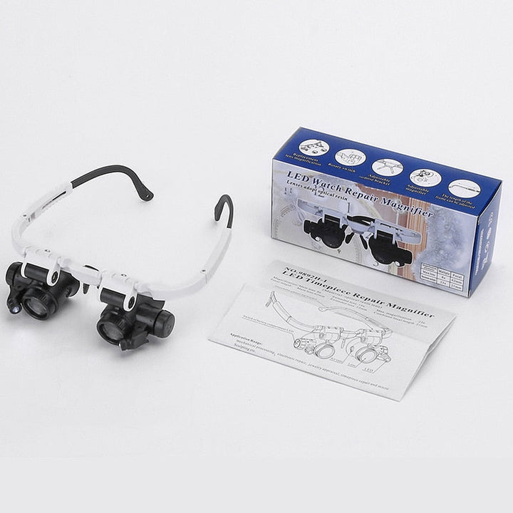 Amtn Club | Lunettes Loupe HD avec LED & Lentilles Interchangeables – Optiview