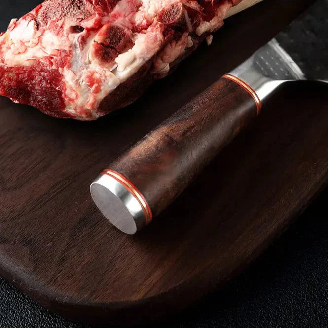 Amtn Club | Tsunami Chukabocho Cleaver – Couteau Hachoir Japonais Premium en Acier Haute Performance pour Découpe de Précision