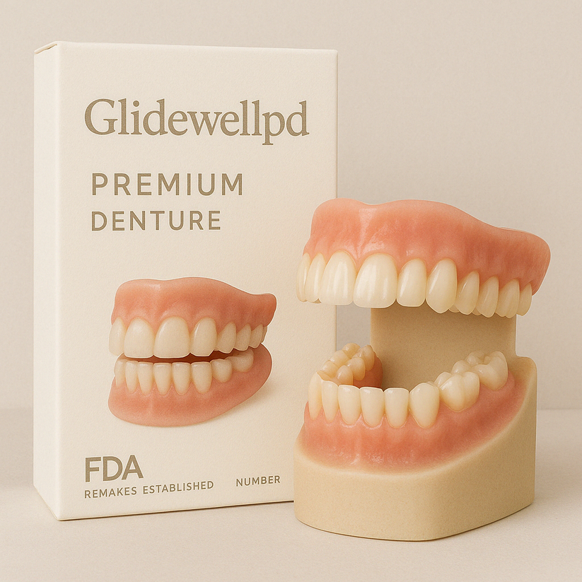 Amtnclub | Glidewellpd™ – Prothèse dentaire complète haut de gamme pour un confort naturel et un maintien optimal