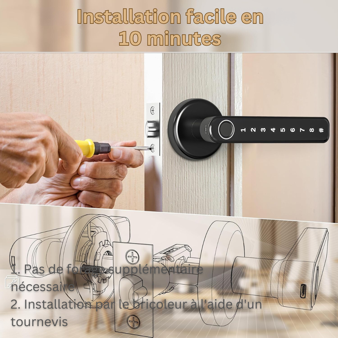 Amtn Club | Serrure de Porte Sécurisée Simple Action – SecureLock
