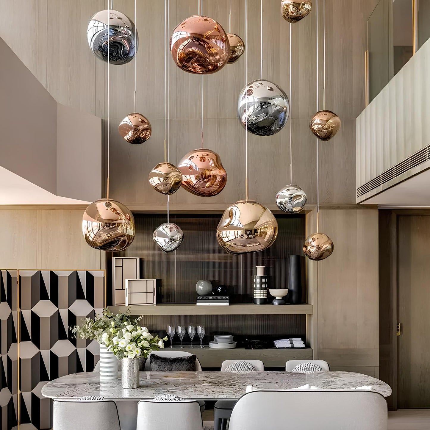 Amtn Club | Lustre Design Lava LED Ambiance Chaleureuse