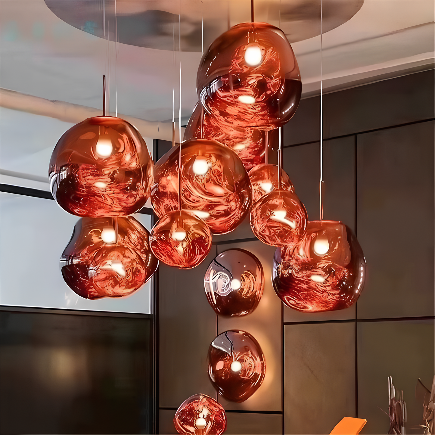 Amtn Club | Lustre Design Lava LED Ambiance Chaleureuse