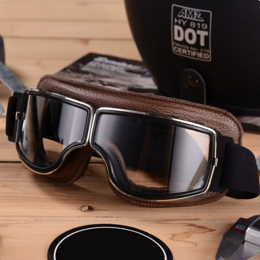 Amtn Club | Lunettes de Moto Vintage en Cuir – RiderEdge
