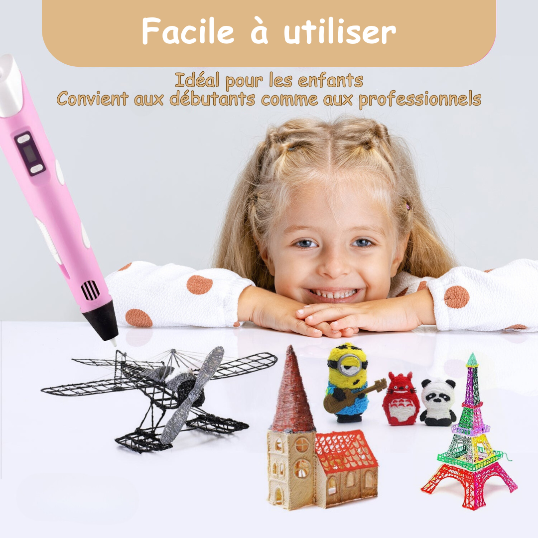 Amtn Club | Stylo 3D Créatif pour Dessin et Modélisation – 3D Pen
