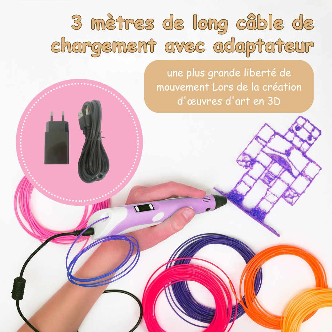 Amtn Club | Stylo 3D Créatif pour Dessin et Modélisation – 3D Pen