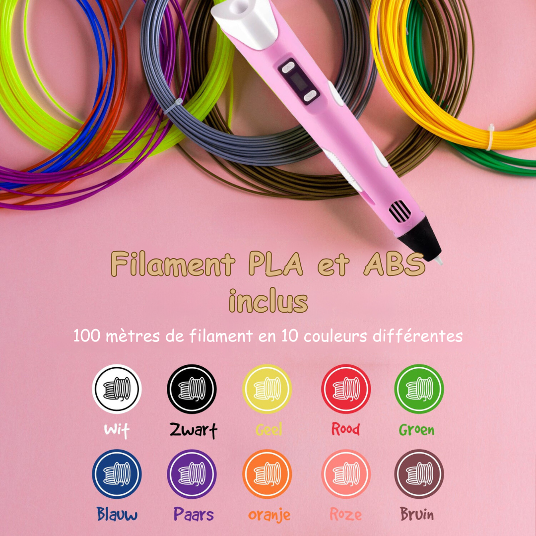 Amtn Club | Stylo 3D Créatif pour Dessin et Modélisation – 3D Pen