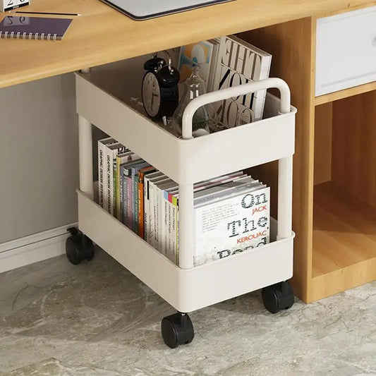 Amtn Club | Chariot de bibliothèque mobile Rollit avec roues – étagère de rangement livres et organisation bureau compact
