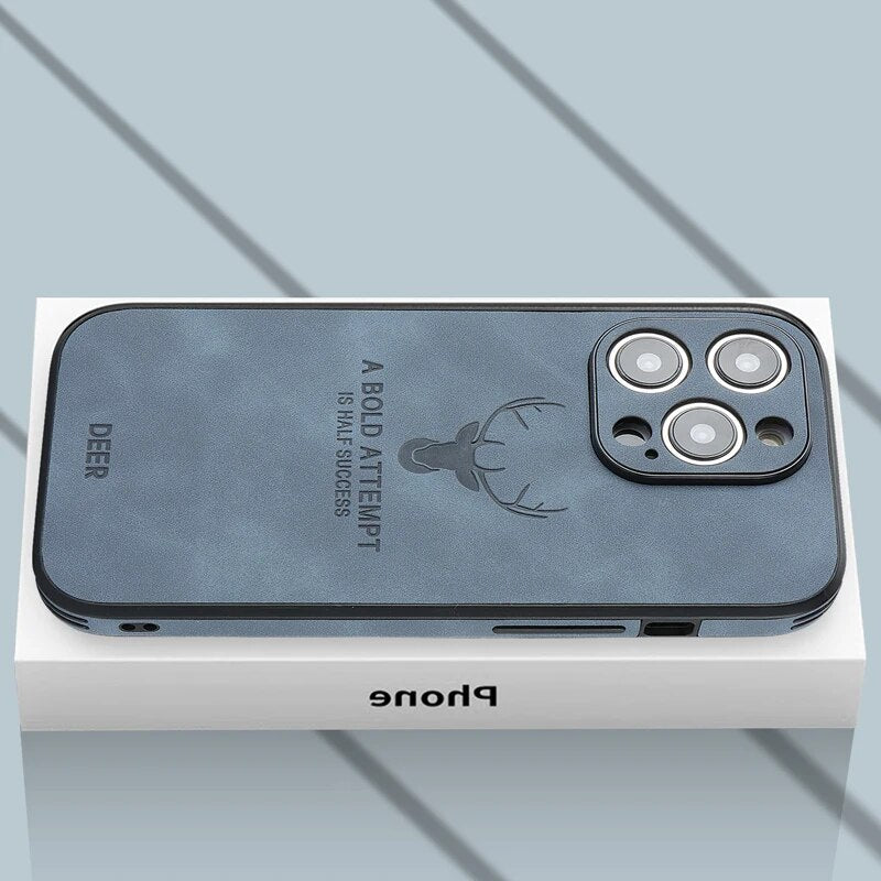 Amtn Club | Coque iPhone Luxe en Cuir de Cerf – Veltro