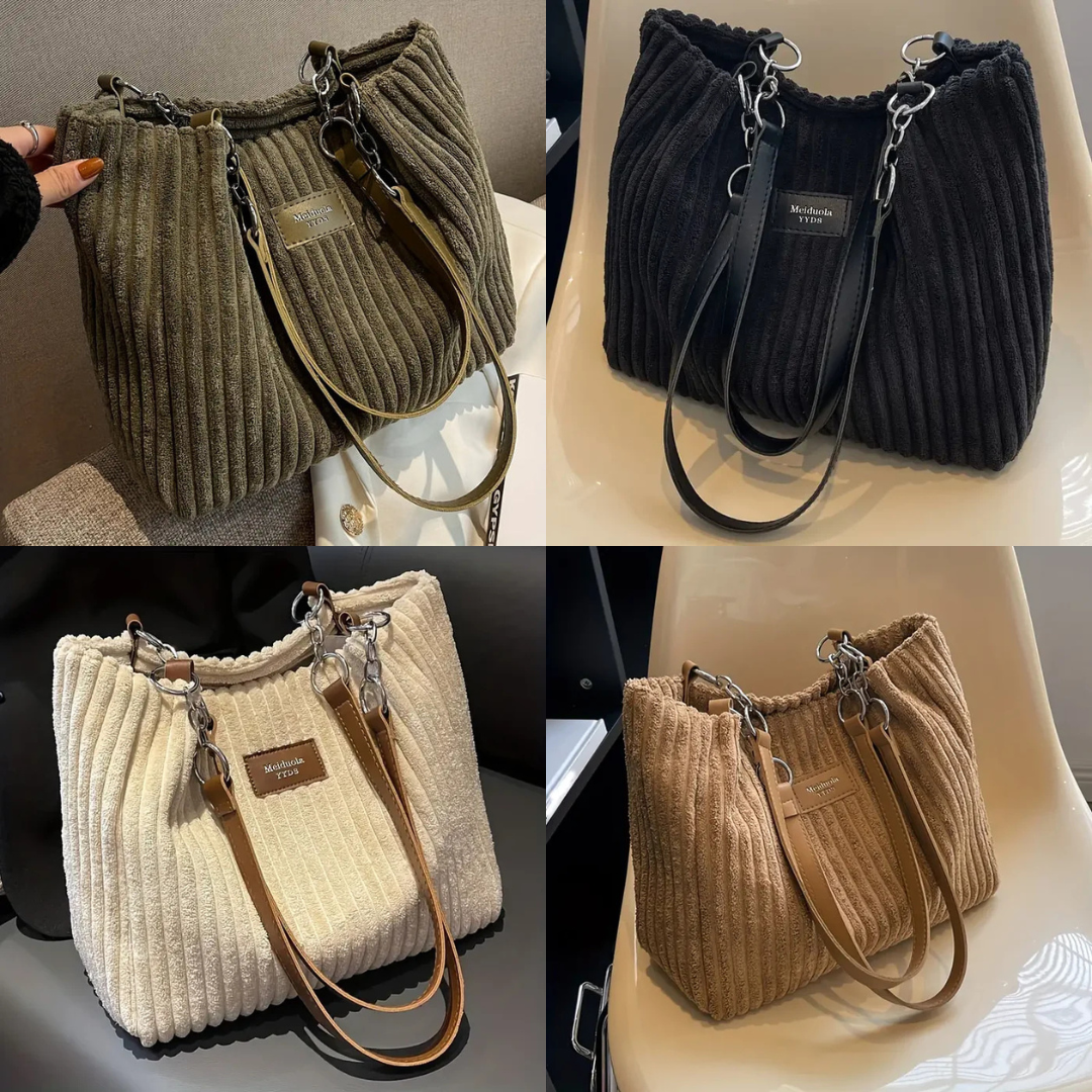 Amtn Club | Sac à Bandoulière en Velours Côtelé – Amelia