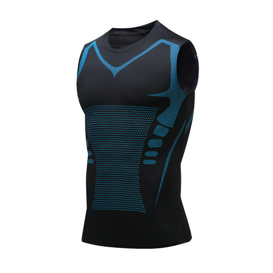 Amtn Club | VitaBoost Débardeur Gainant Correcteur de Posture Homme – Compression Sculptante & Maintien du Dos