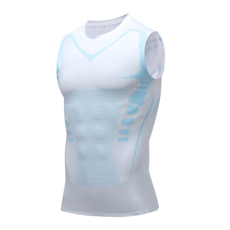 Amtn Club | VitaBoost Débardeur Gainant Correcteur de Posture Homme – Compression Sculptante & Maintien du Dos