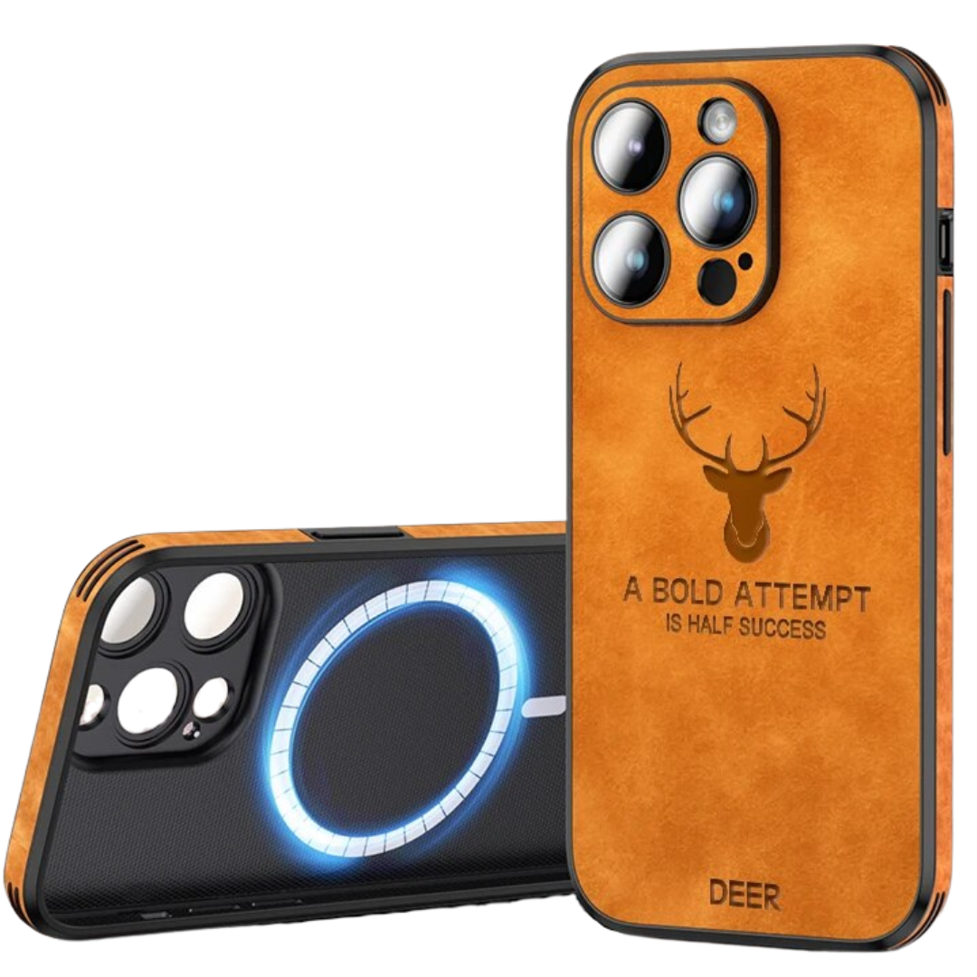 Amtn Club | Coque iPhone Luxe en Cuir de Cerf – Veltro