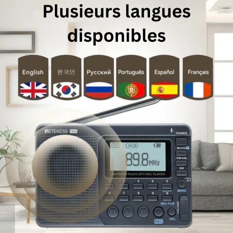 Amtn Club | Radio Portable Compacte Multifonction – EchoWave