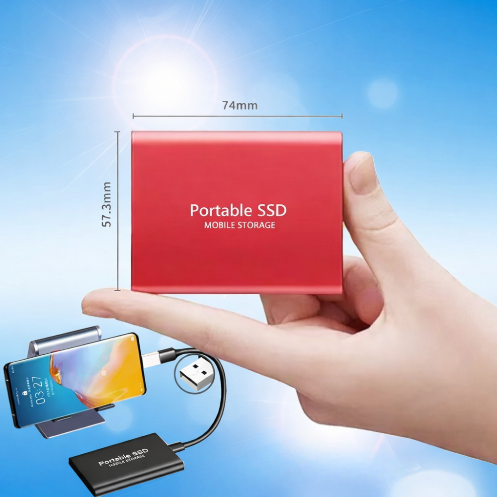 SSD Portable Compact Haute Vitesse – Stockage Externe Premium – Amtn Club