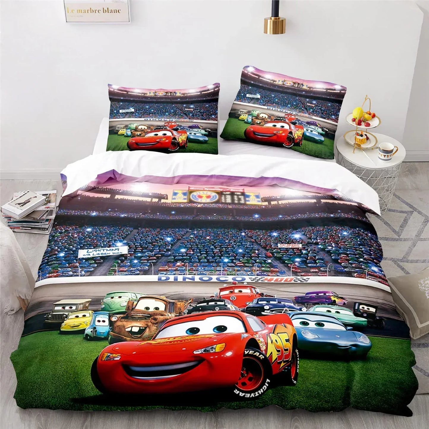 Amtn Club | Ensemble de Literie Enfant Cars Lightning McQueen