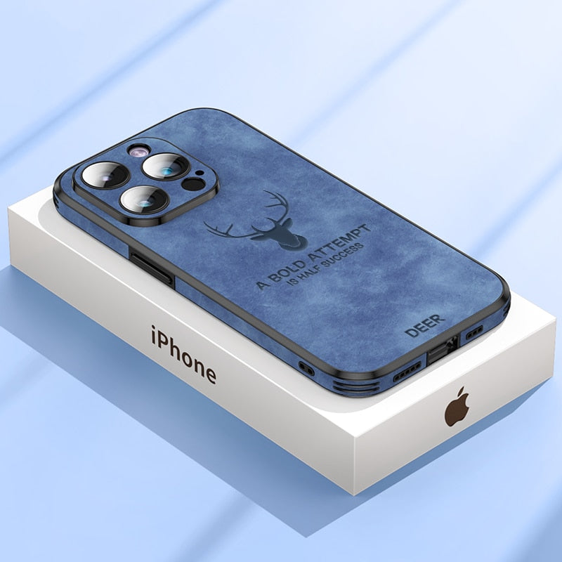 Amtn Club | Coque iPhone Luxe en Cuir de Cerf – Veltro
