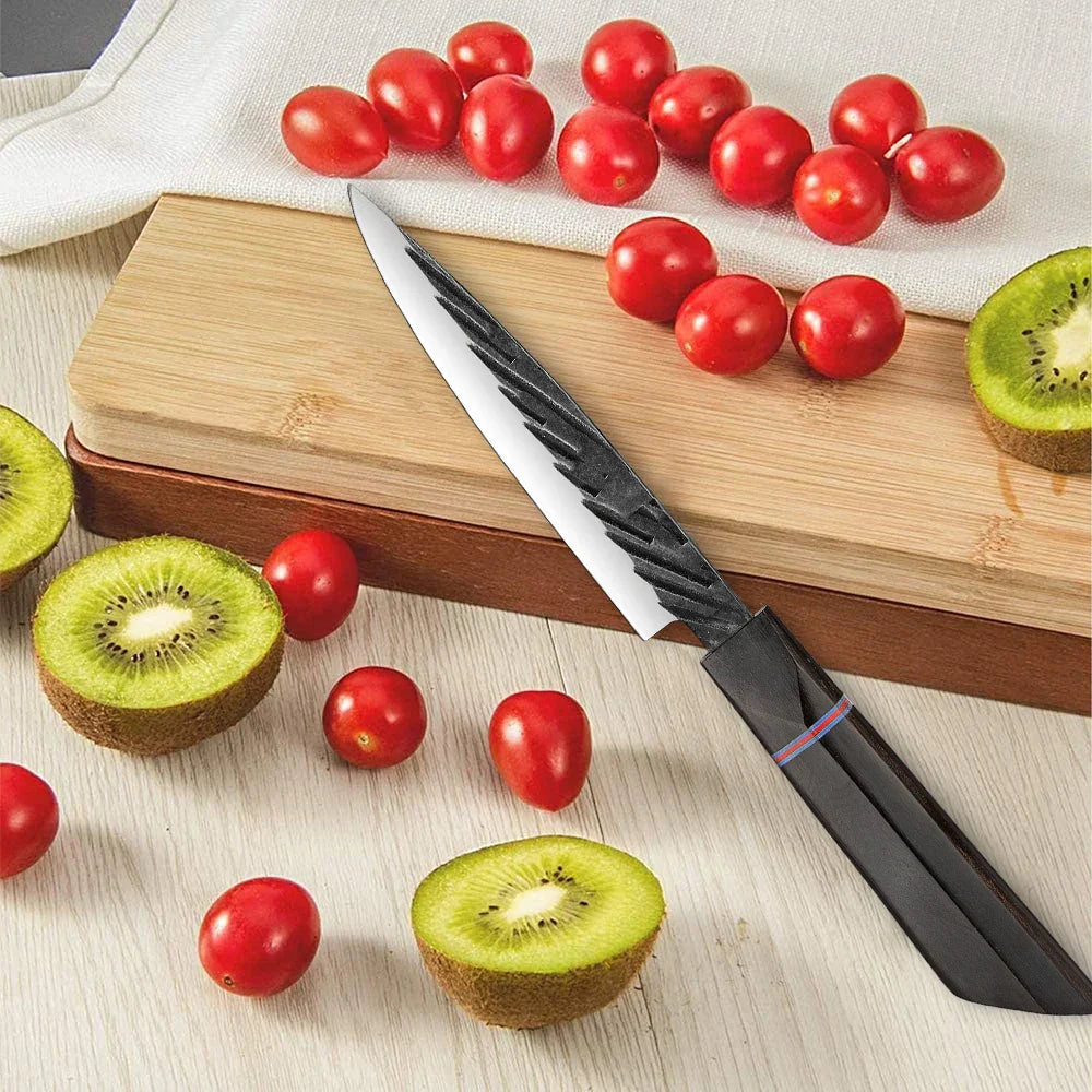 Amtn Club | Kurogane Petty Knife – Couteau d’Office Japonais Premium en Acier Haute Précision pour Découpe Fine et Contrôlée