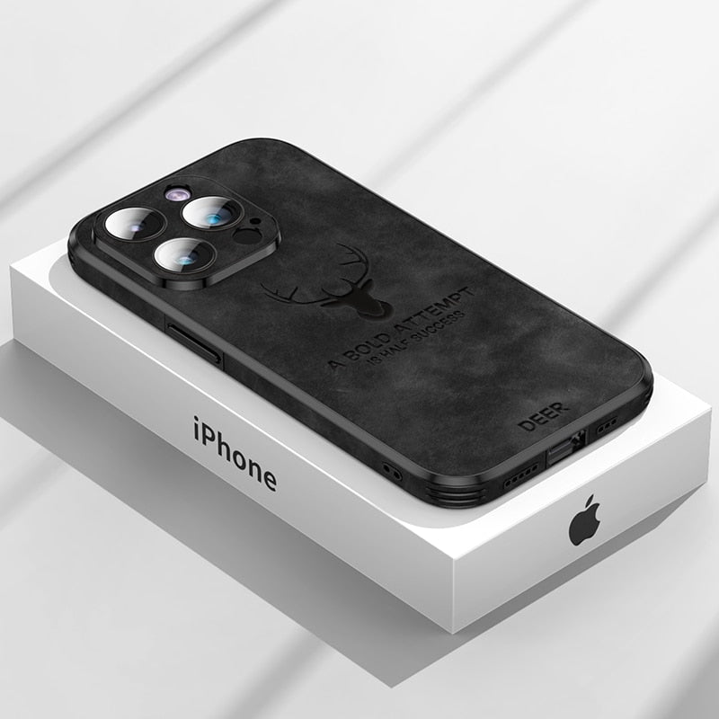 Amtn Club | Coque iPhone Luxe en Cuir de Cerf – Veltro
